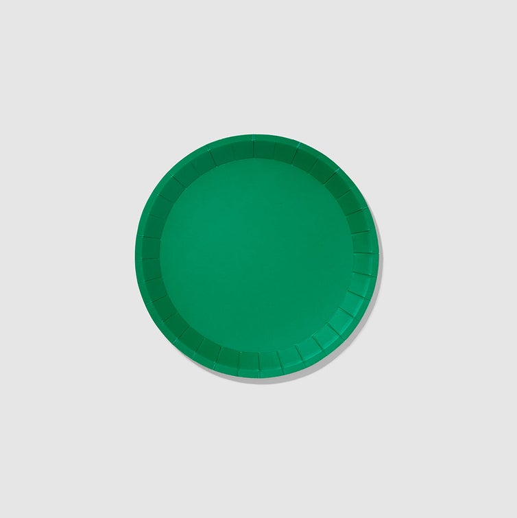 Green Classic Small Plates (10 Per Pack)